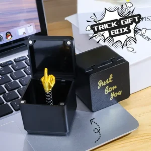 Christmas Interesting Prank Gift Middle Finger in Box Christmas Box Funny Creative Gifts Office Desk Decoration 2026 Gift