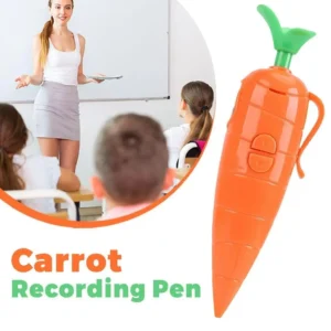Multi Function Pen Carrot Funny Voice Recorder Pen Write Graffiti Cute Ballpoint Pen 2 in 1 Sound Recorder Gift For Student