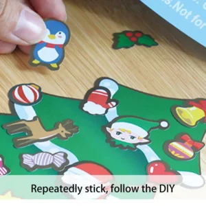 Christmas DIY Glass Stickers 15*20cm Children 's Cartoon Suitable For Sticking To Smooth Places Such As Windo Ws